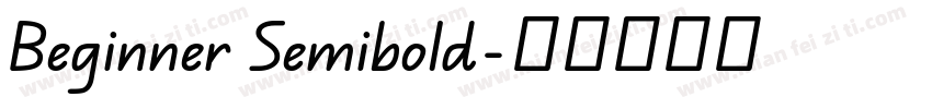 Beginner Semibold字体转换